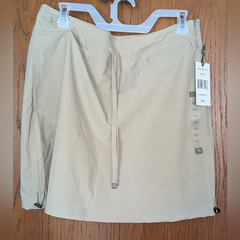 Women's Green Tea Hiking Activewear/Tennis Skorts, Stretchy, Golf,‎ Nylon XXL T